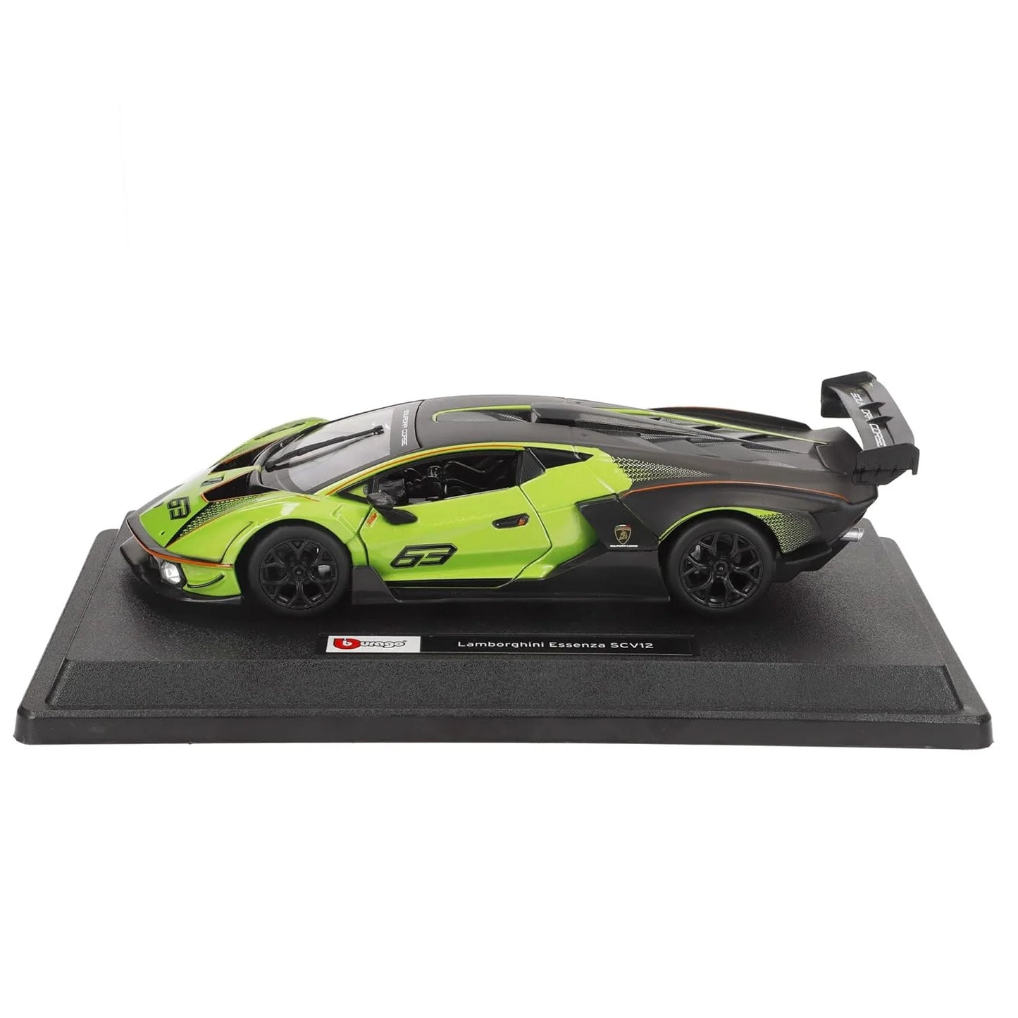 Bburago | Lamborghini Essenza SCV12 1:24 Scale Model car, Green/Black