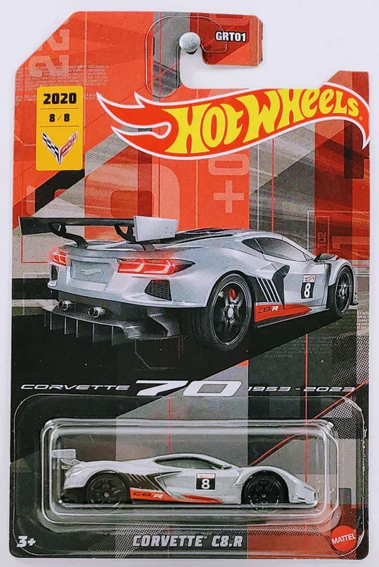 HotWheels Corvette C8.R 70 Years Anniversary Imported Mainline Card Card 1:64 Scale - Infernotoyz