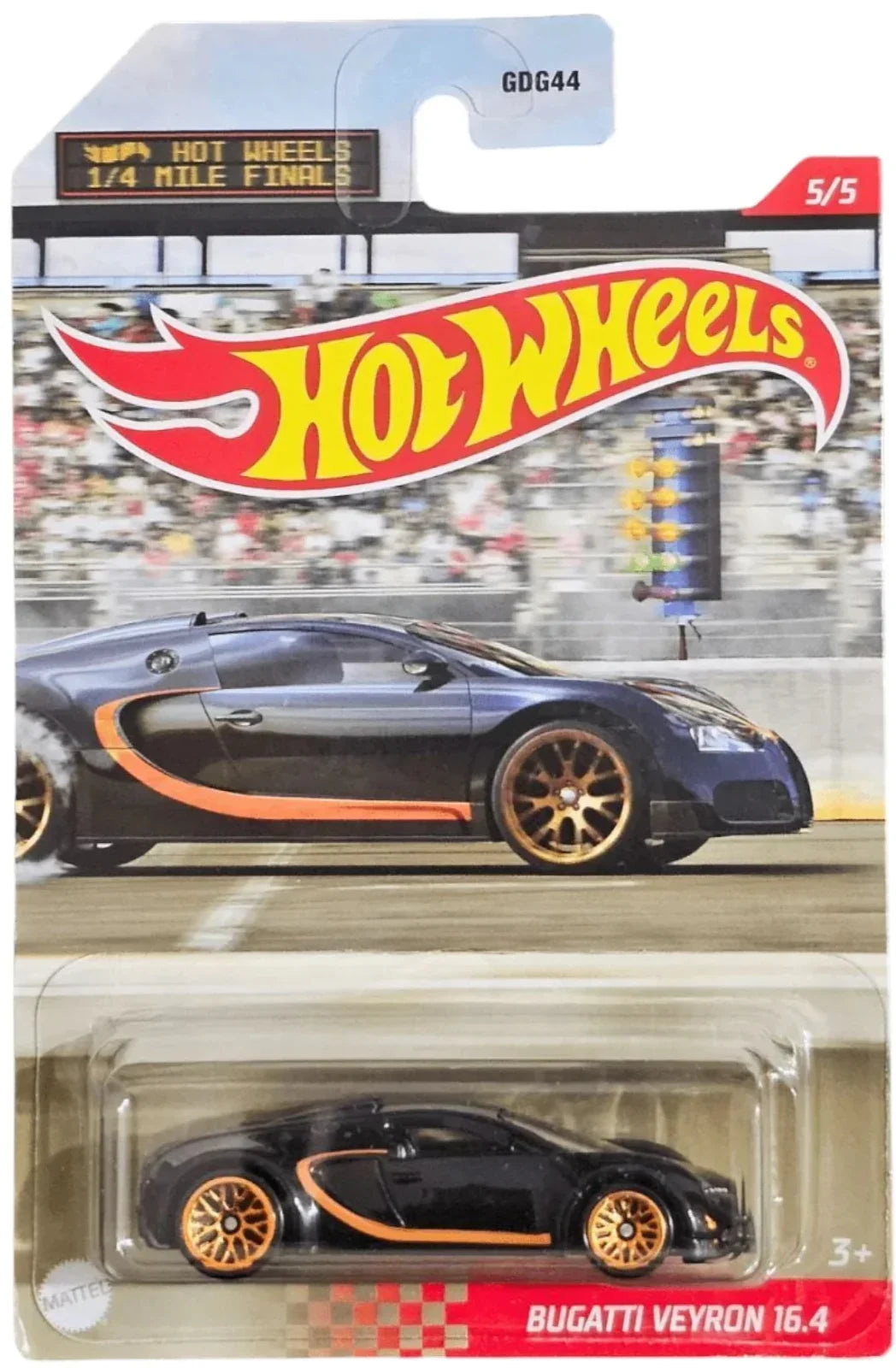 HotWheels 1/4 Mile Finals Bugatti Veyron 16.4 Imported Mainline Card Art 1:64 Scale - Infernotoyz